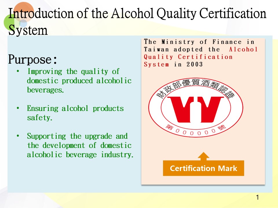 Introduction of the Alcohol Quality Certification System